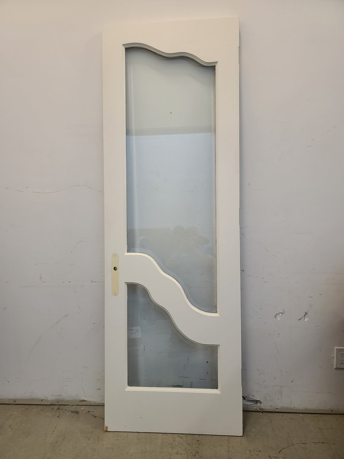 89.5" H x 30" W Beveled Glass Door