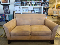 Tan Microfiber Loveseat