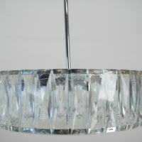 5-Light Round Pendant Light w/ Crystal Shade in Chrome