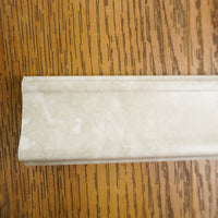 5x25cm Porcelain Trims / Skirting Tiles in Florence Bianco White