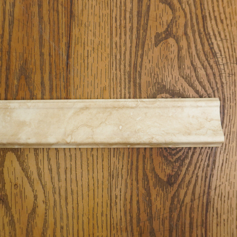5x25cm Porcelain Trims / Skirting Tiles in Florence Noce Beige
