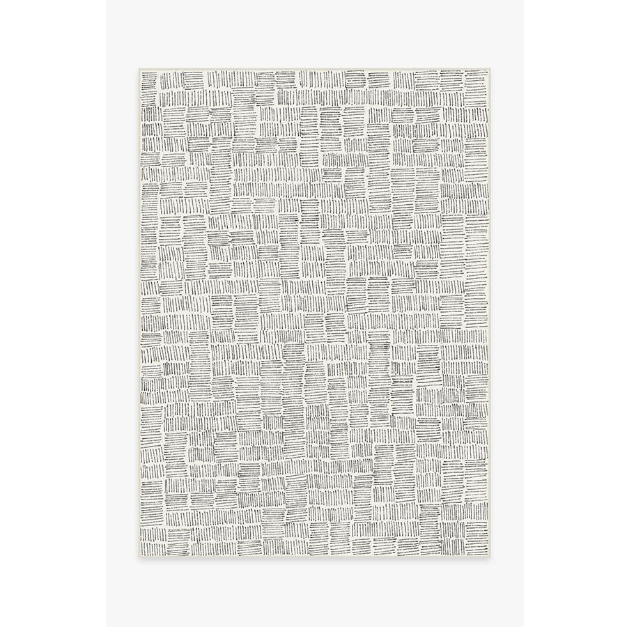 5x7-ft Thalia Flatwoven Rug in Black & White
