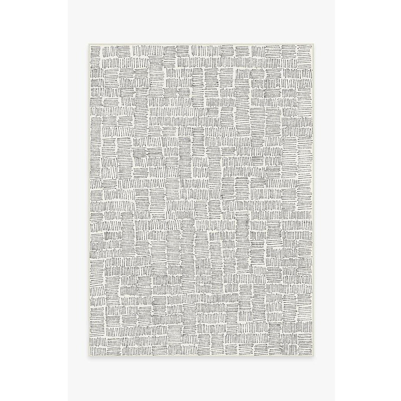 5x7-ft Thalia Flatwoven Rug in Black & White
