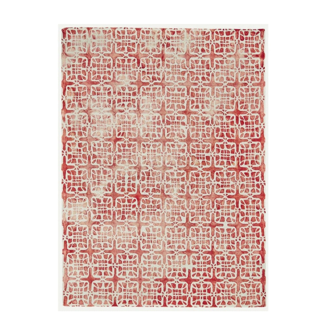 5x8-ft Wool Feizy Lorrain Pink/Ivory Area Rug