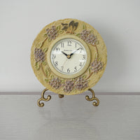 6-inch W Ceramic Floral Table Clock