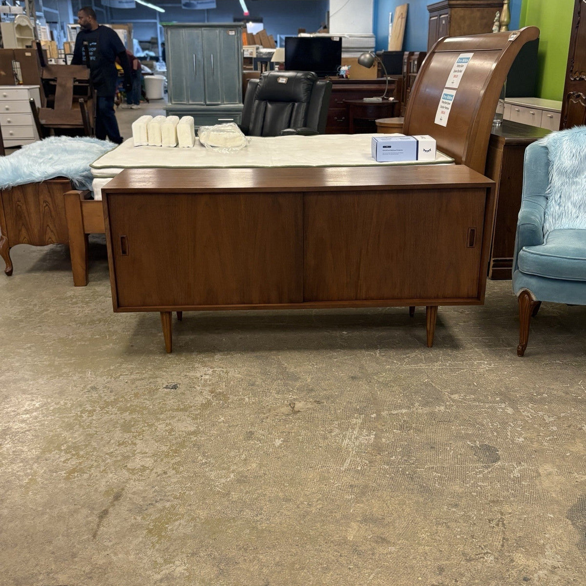60-Inch Mid Century Sideboard