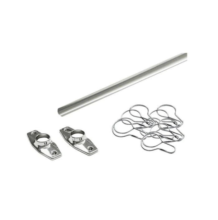 60-inch Shower Rod Kit 02-D9689 in Polished Chrome