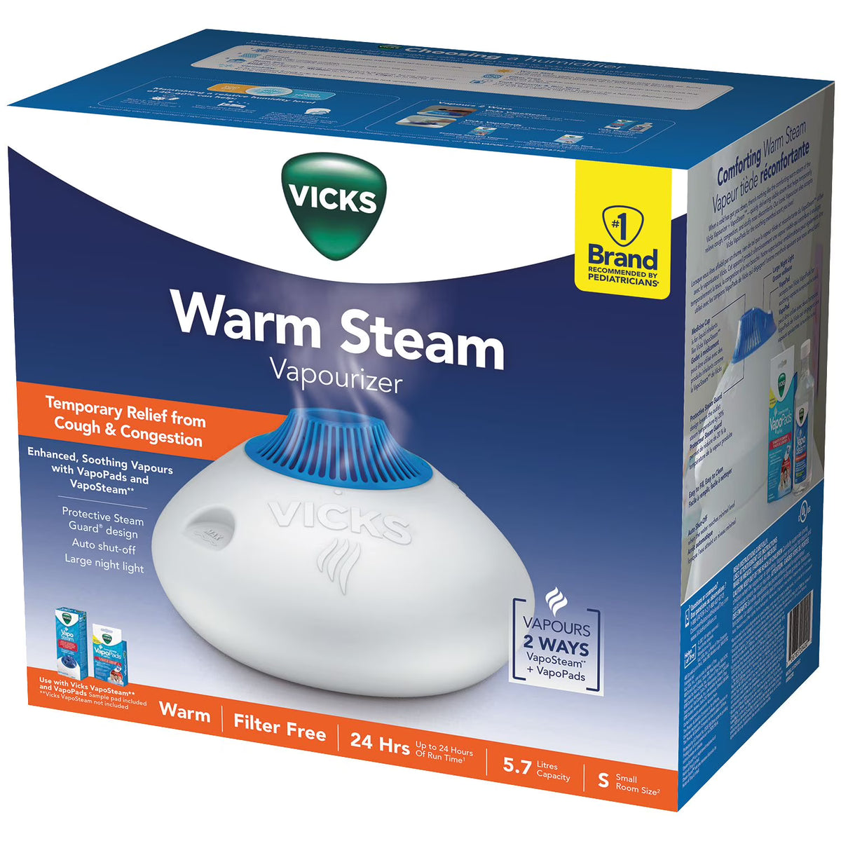 Vicks Warm Steam Vaporizer V150SGNLC