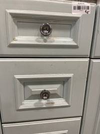 53.5"W 3 Pc Vanity Base in Aqua with side panels