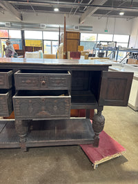Jacobean Black Washed Sideboard