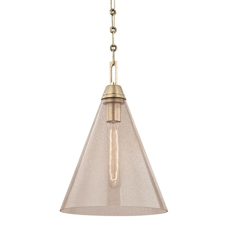 Newbury 1-Light Pendant - Aged Brass