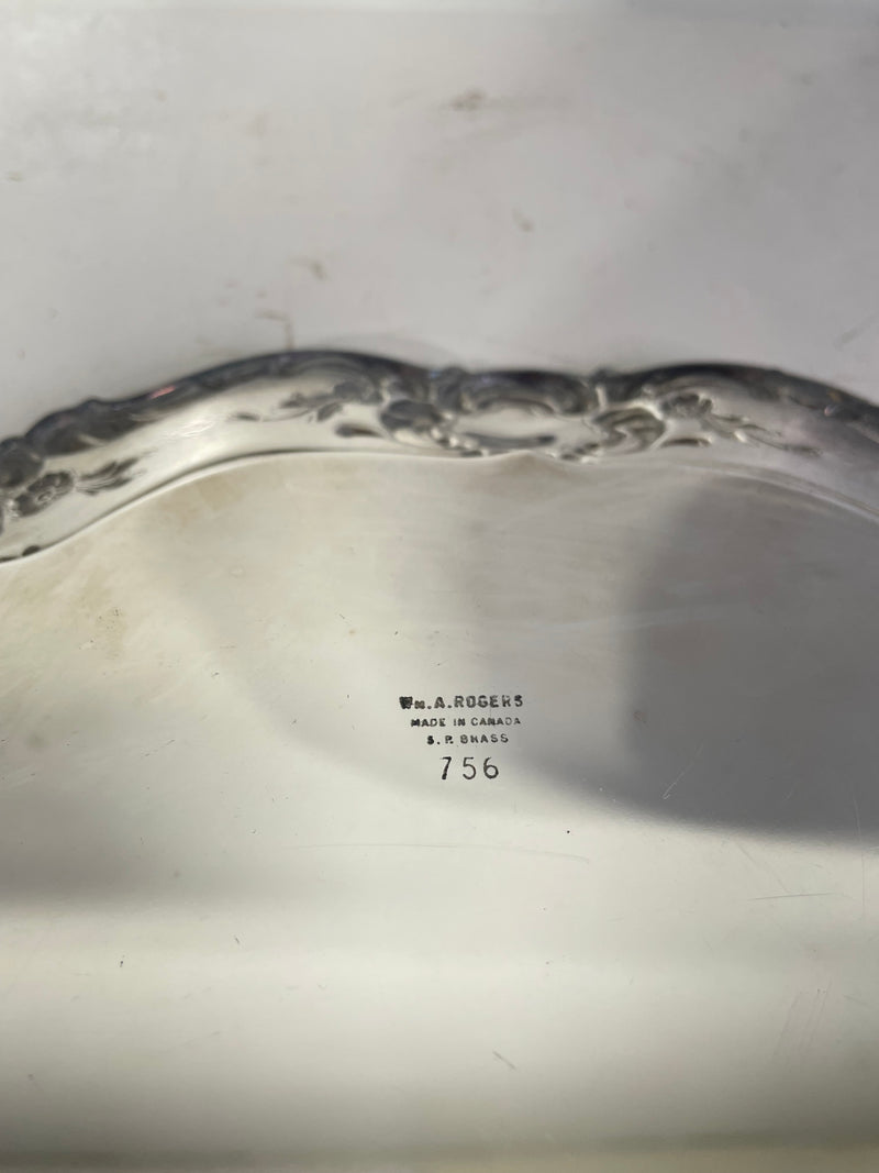 WM A Rogers S.P. Brass 756 Plate
