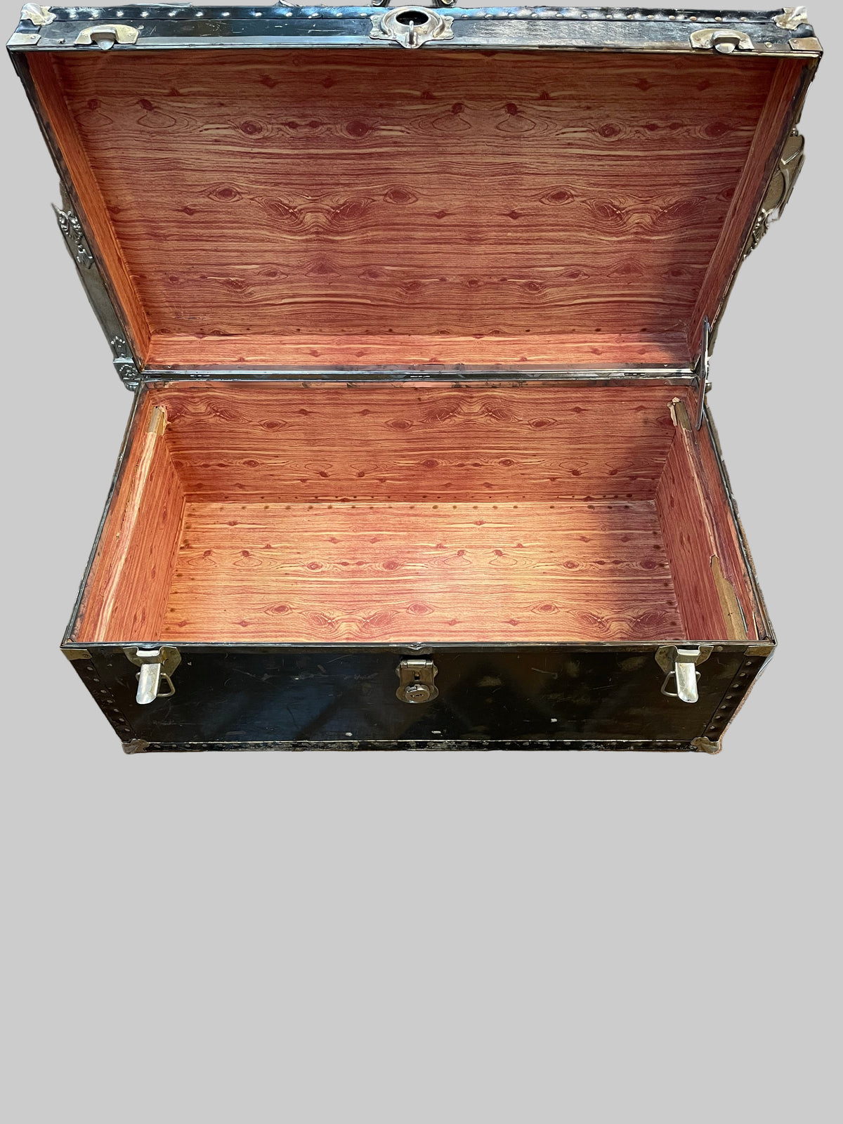 Black Steamer Trunk