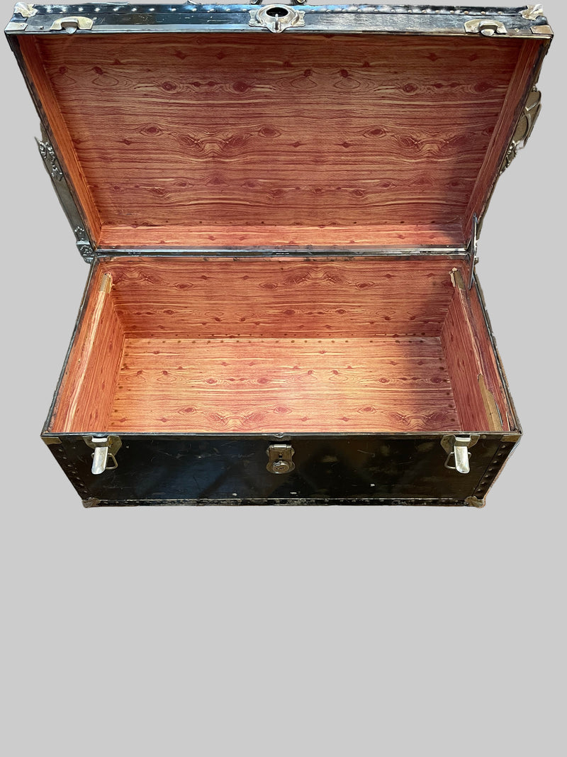 Black Steamer Trunk