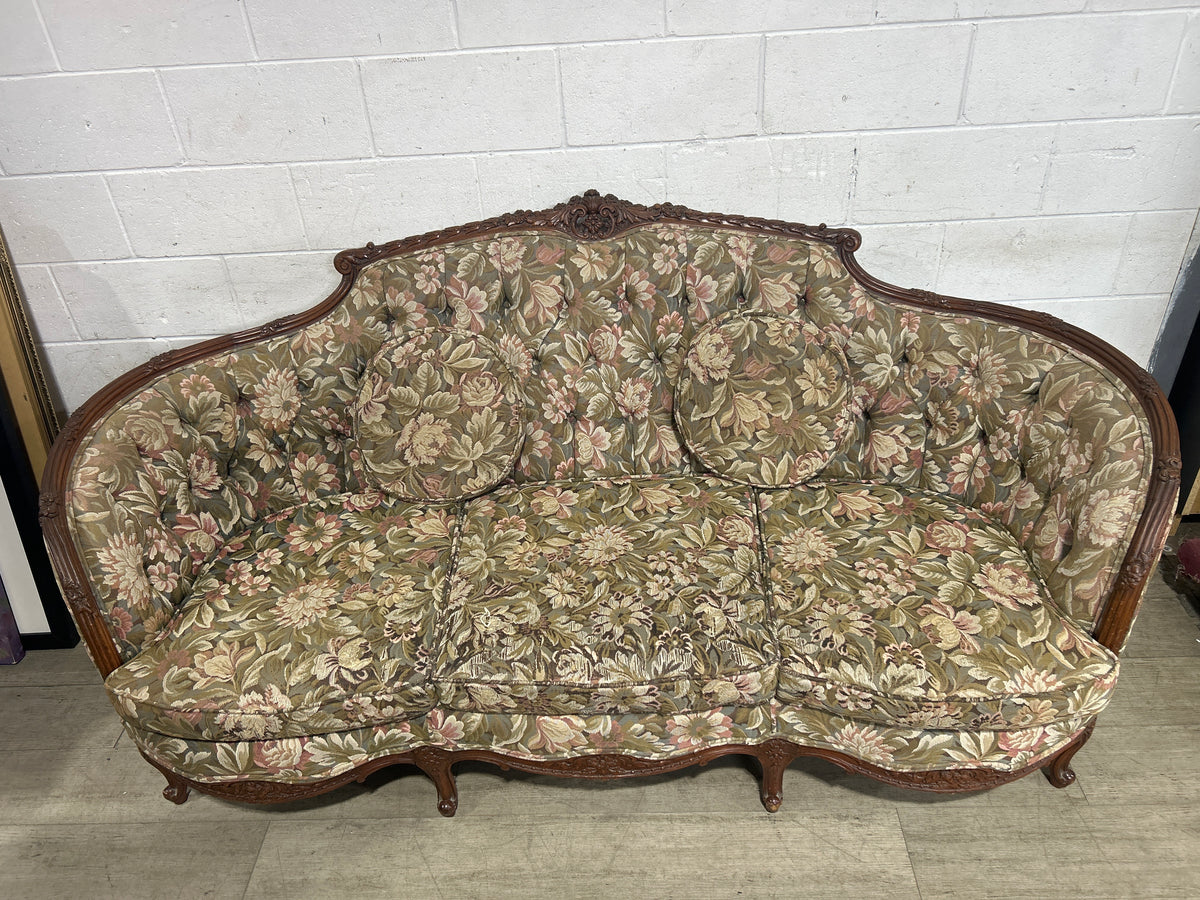 Traditional Floral Sofa