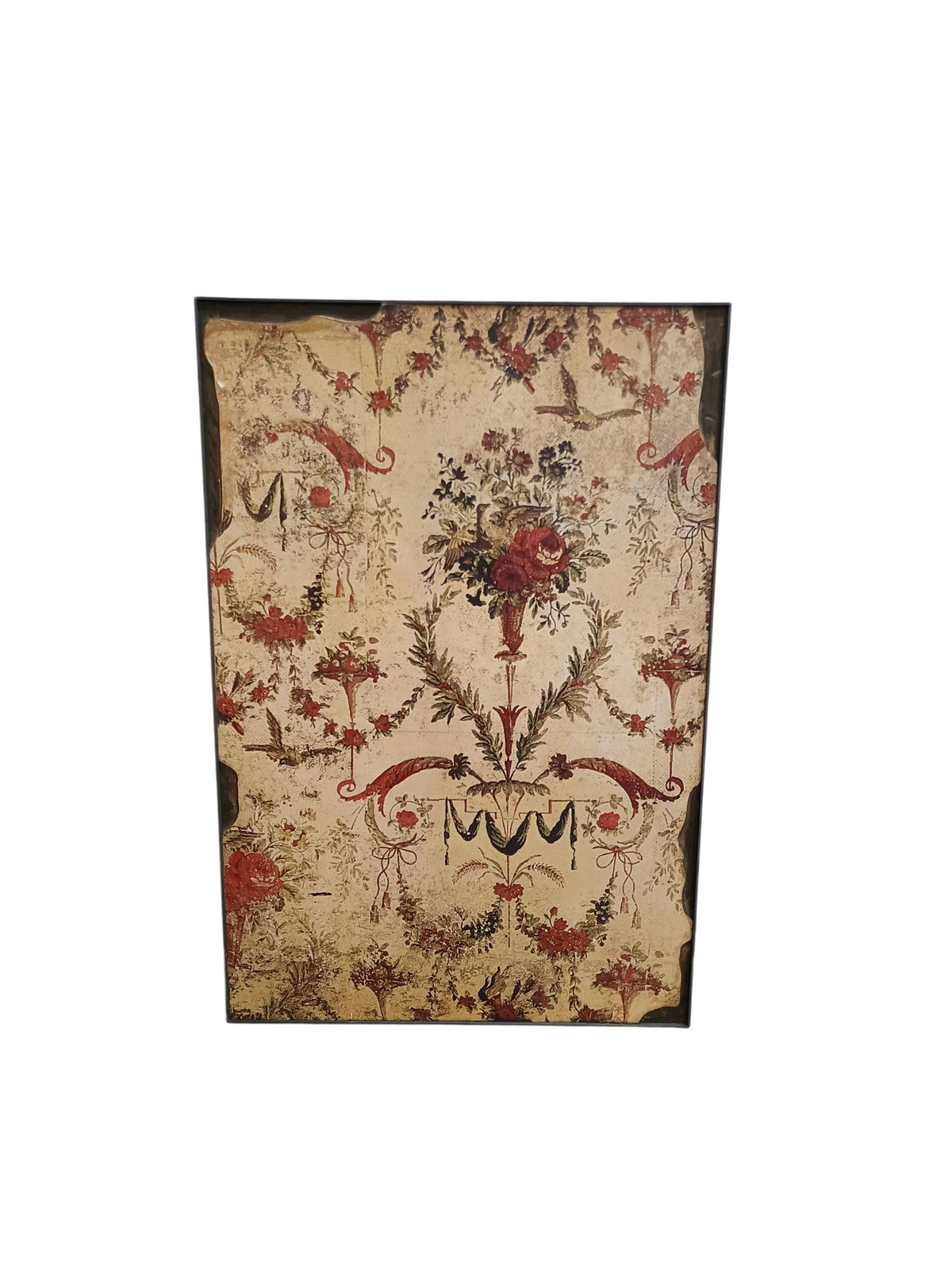 Vintage Neoclassical Floral Artwork
