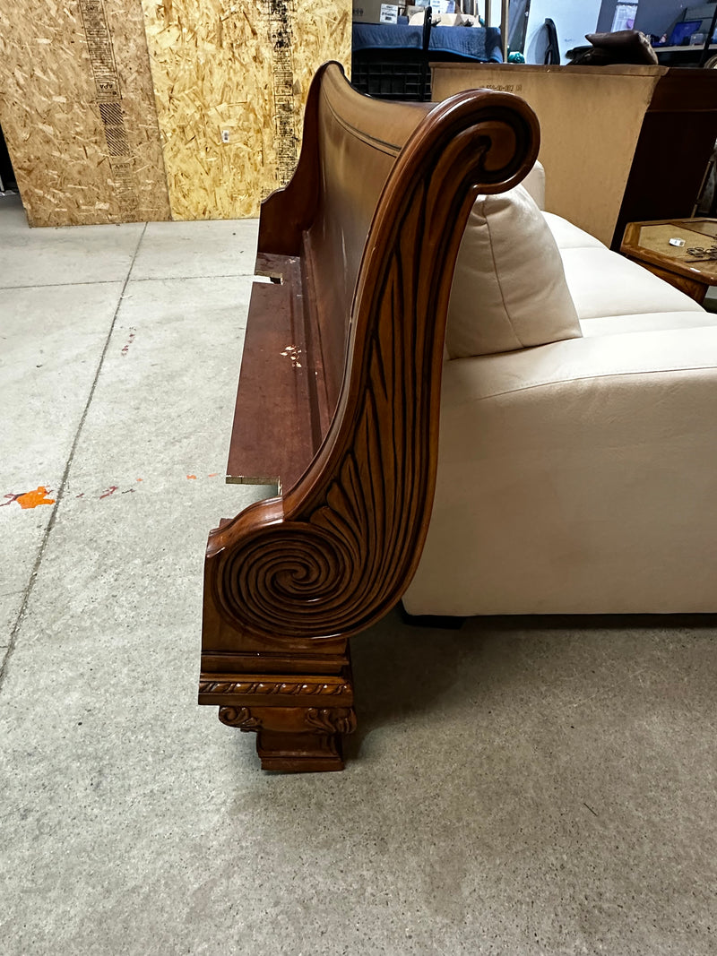 French Louis XV Style Upholstered King Size Bed