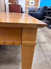 Light Wood Rectangular Coffee Table