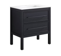 Home Decorators Collection Vistara 30-inch W x 19-inch D Freestanding Bath Vanity with Black Handle
