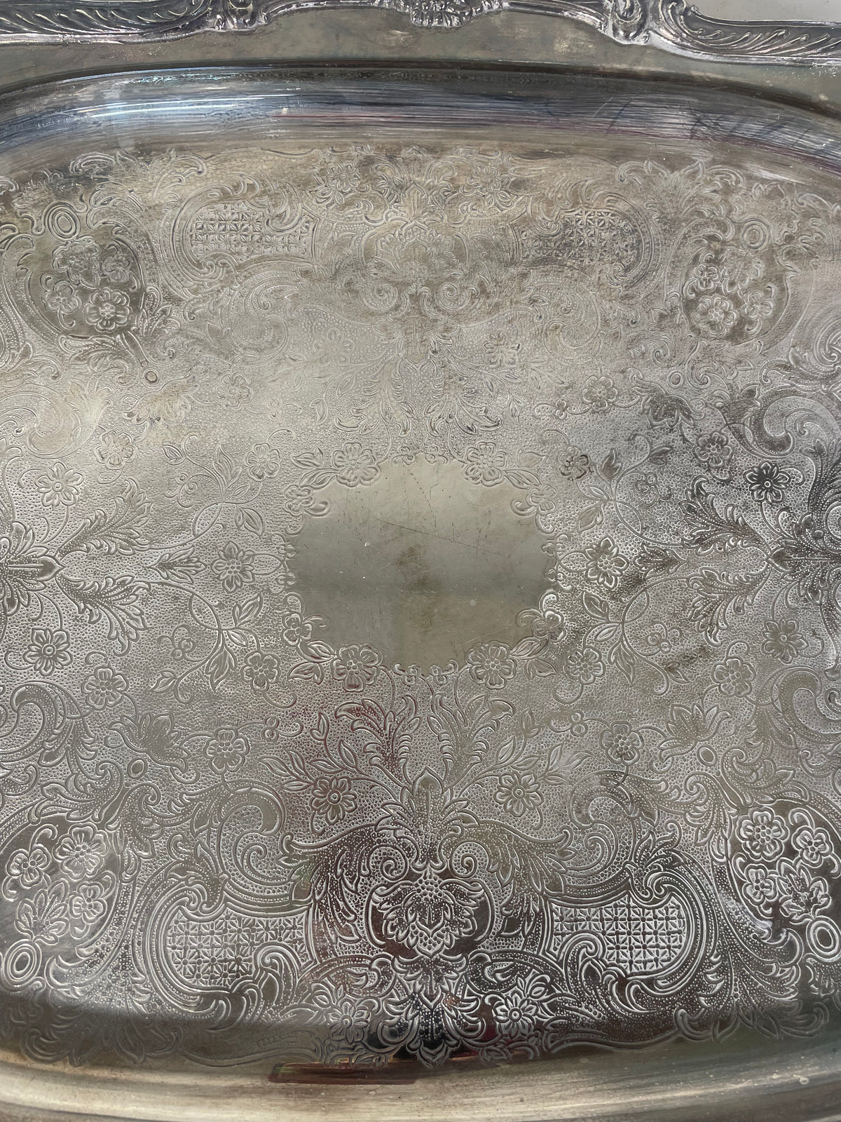 Silver Plated Rectangular Tray