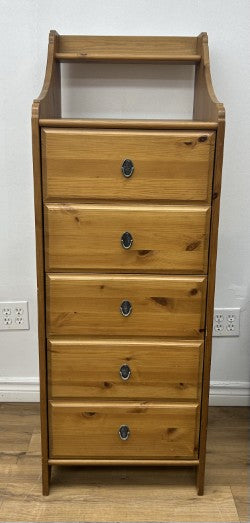 Wooden 5 Drawer Dresser