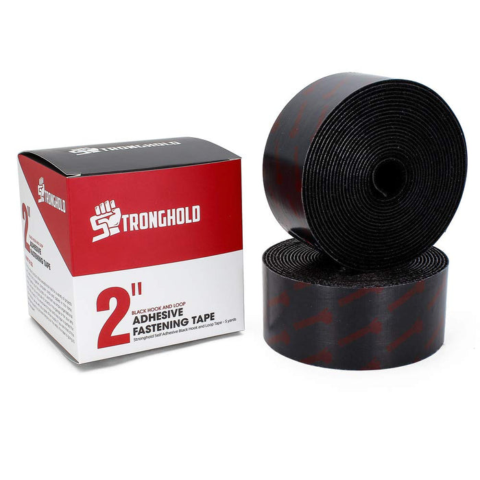 2 Inch Stronghold - Hook and Loop Strip - Adhesive Backing - Fastener Tape - 5 Yard Set