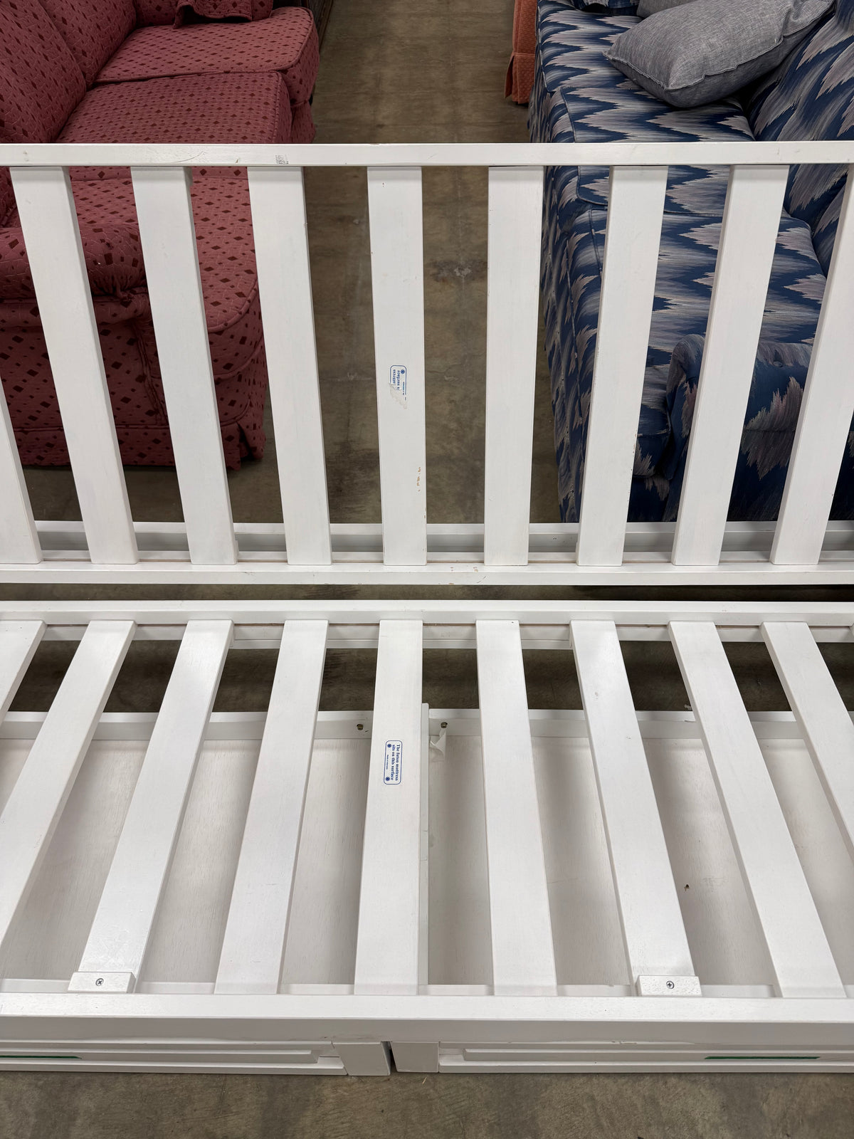 White Wooden Futon
