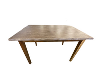 Tall rustic wooden table