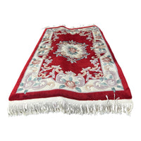 Red Rose Pure 100% Wool 3' x 5' Rug