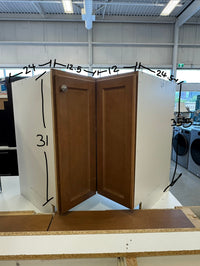 Set 24 Pieces Brown Shaker Panel kitchen Cabinets