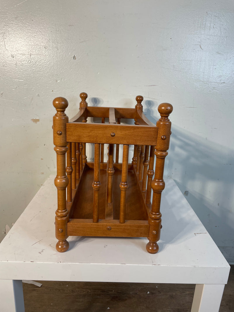 Vintage Roxton Maple Wood Magazine Rack