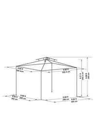 Gazebo Hampton Bay 10’ x 10’