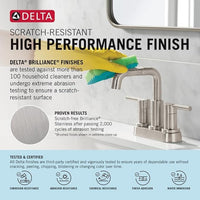 Delta Faucet Cassidy Widespread Bathroom Faucet 3 Hole, Gold Bathroom Faucet, Bathroom Sink Faucet, Metal Drain Assembly, Champagne Bronze 3597LF-CZMPU