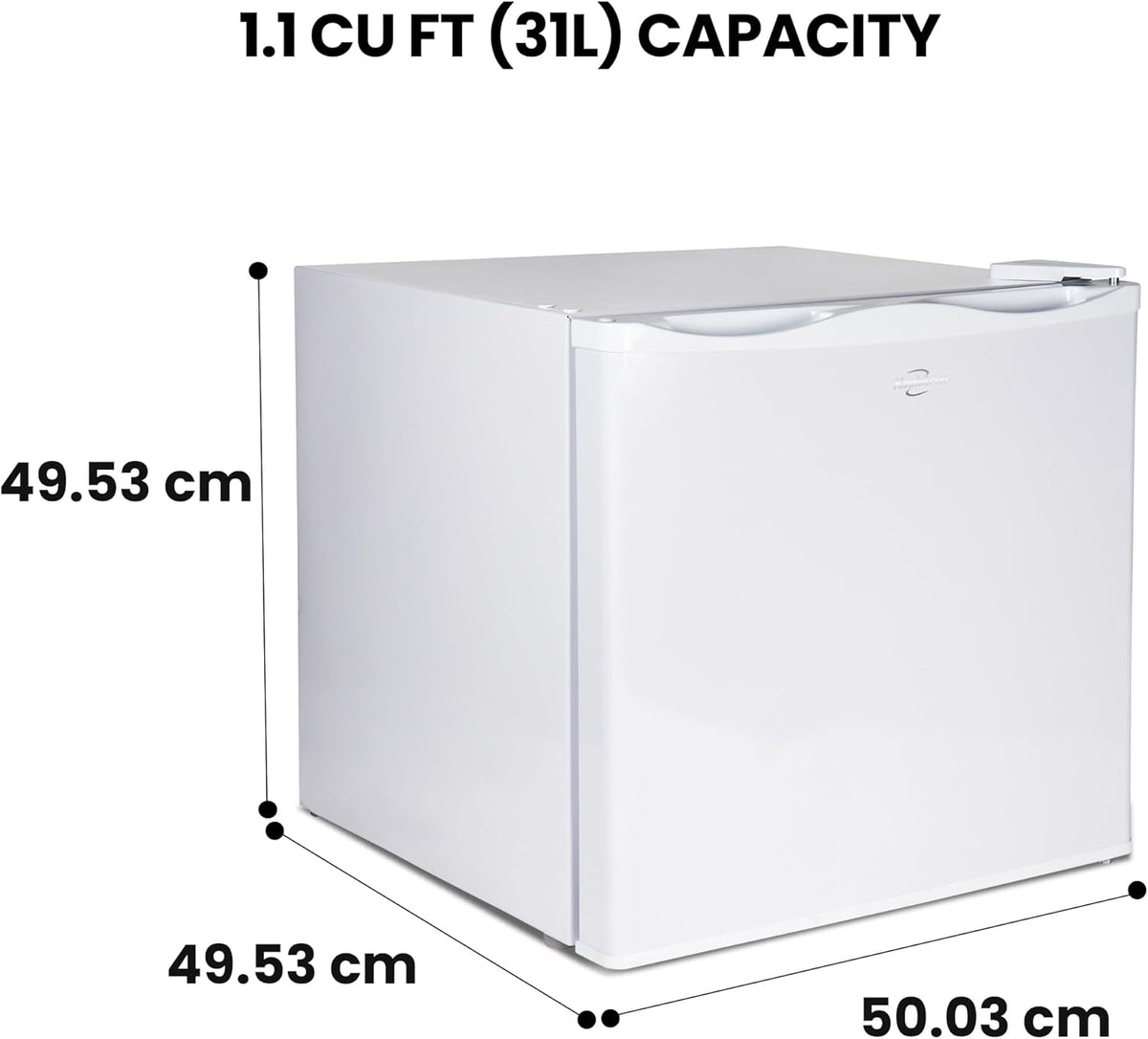 Koolatron 1.2 Cubic Feet Capacity White Upright freezer - 1 wired shelf, Garage Ready, Meat Storage, Manual Defrost, Space Saving, For Home, Apartment, Basement, Dorm, Room