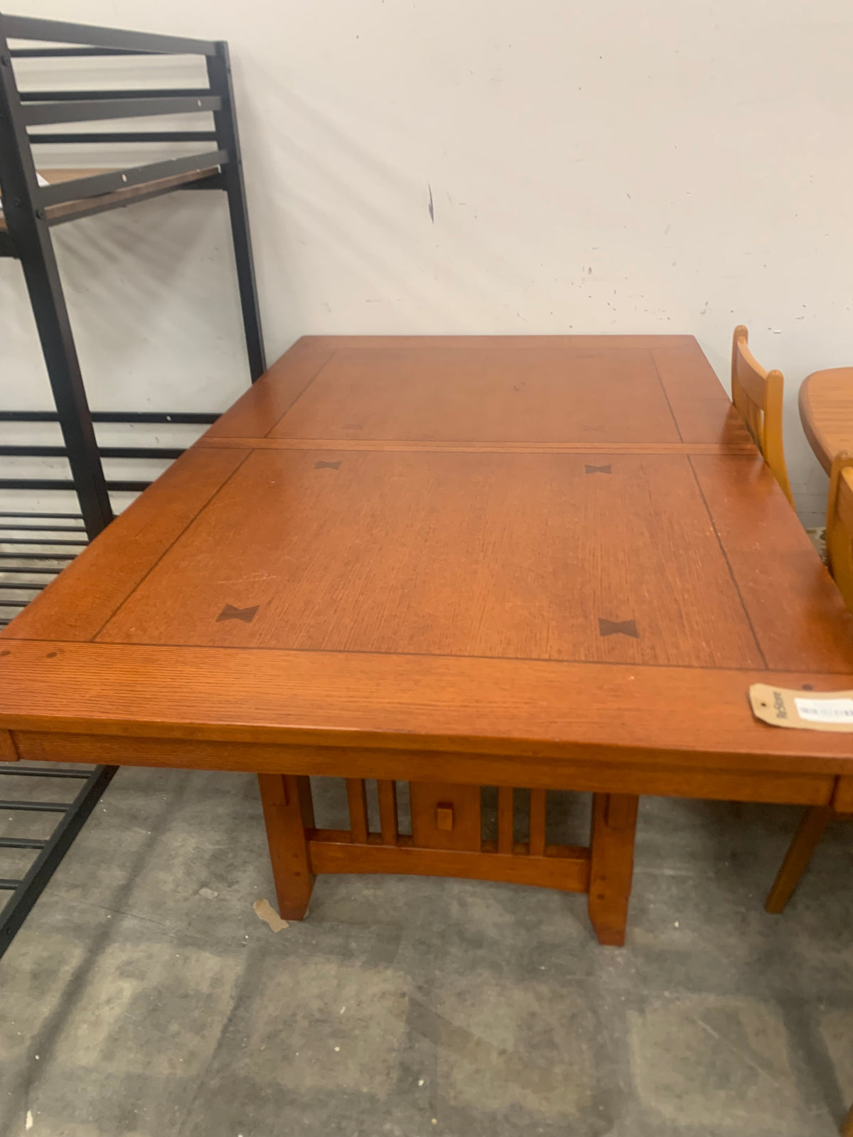 Mission Style Dining Set With 6 Chairs