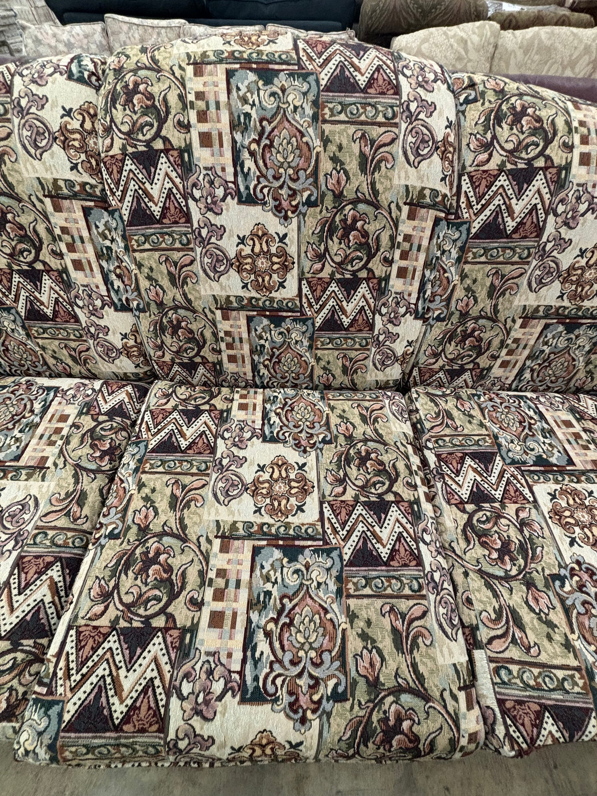 3-Seater Sofa with Colorful Pattern