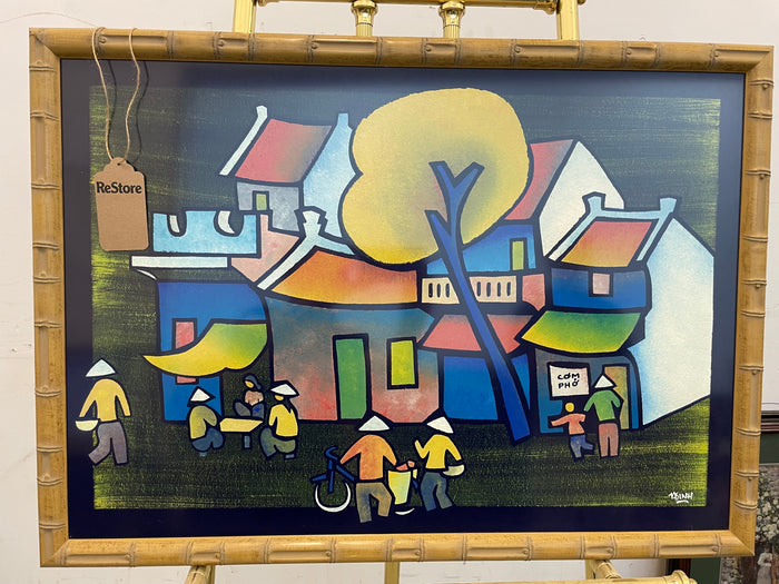 Artwork - Vietnamese Village with Tree -  Vo Dinh Print