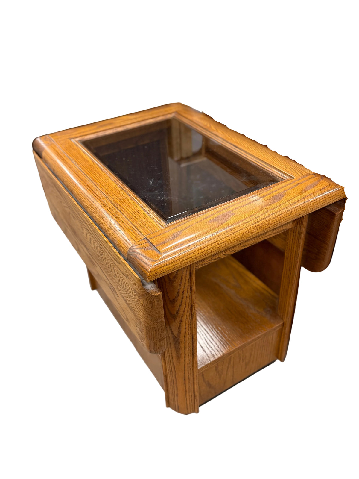 Small Honey Brown Foldable Side Table