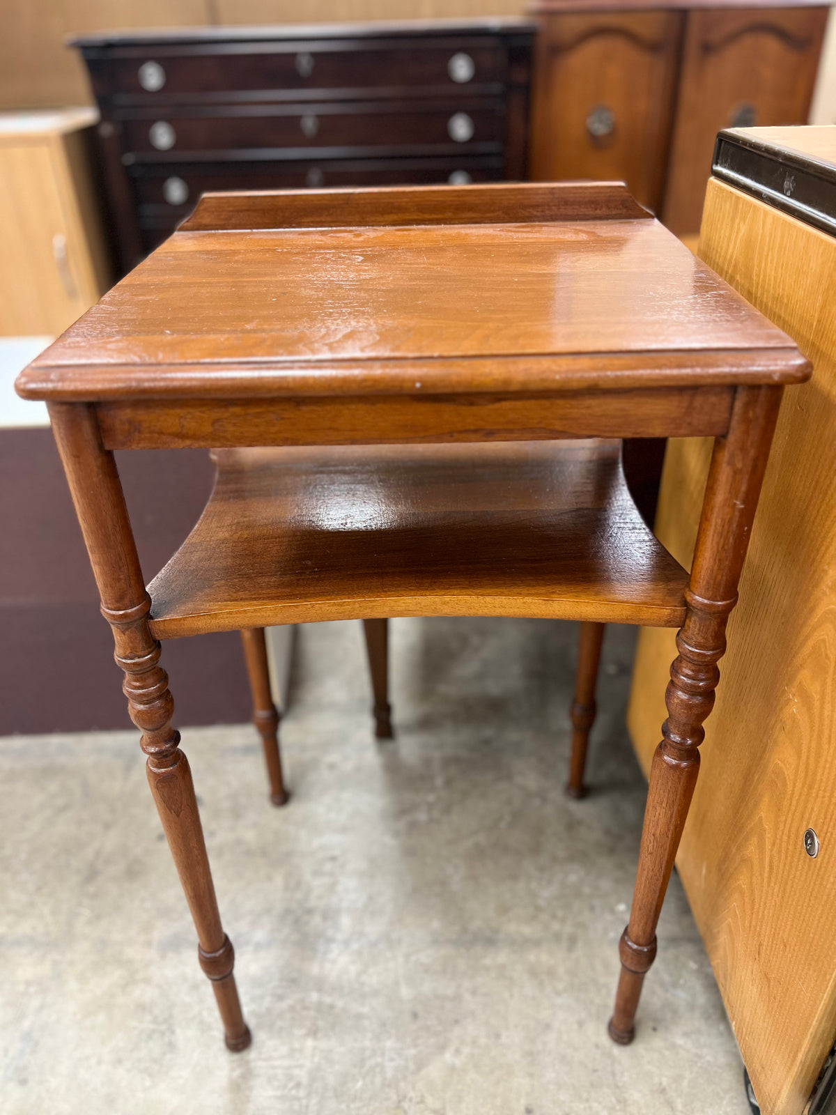 Small Brown Side Table