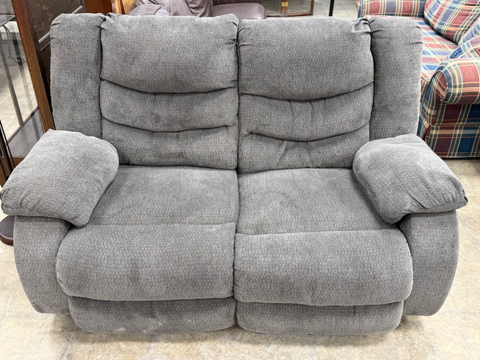 Dark Grey 2-Seater Reclining Loveseat