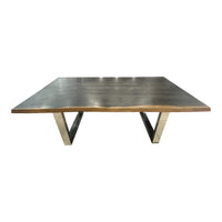 Java Live Edge Solid Dining Table