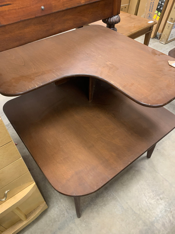 Mid Century Modern Tiered Sidetable