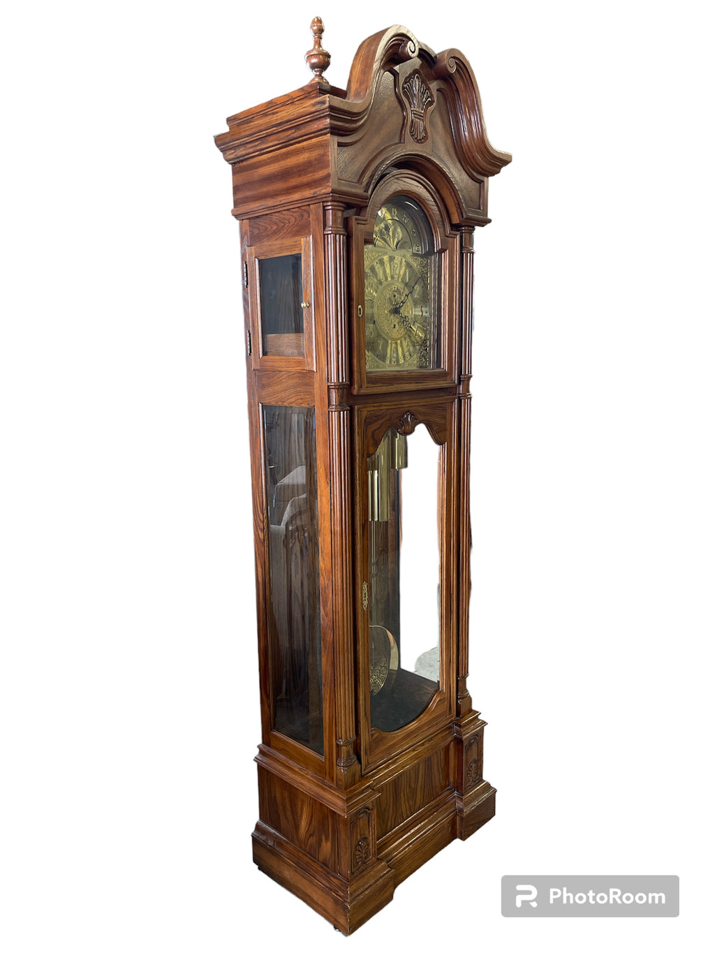Grand Father Solid Wood Oak Clock
