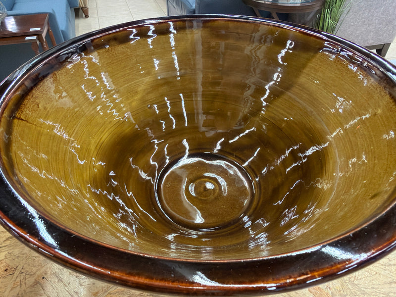 Thomas Aitken Stoneware Olive Coloured Bowl