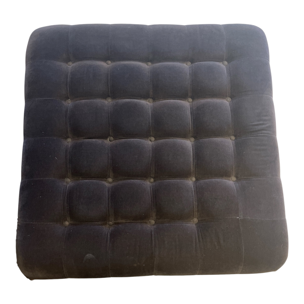 Espresso Velvet Ottoman