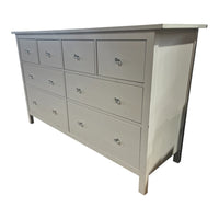 Bejeweled 8-Drawer White Dresser