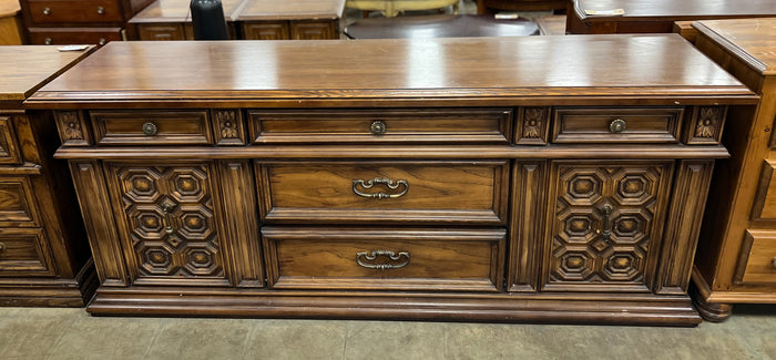 Dark Brown Wooden Dresser with Cravings