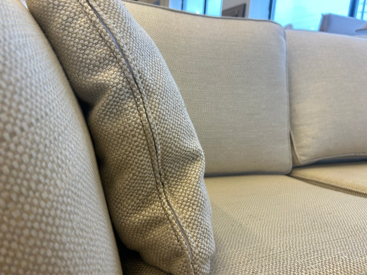 Markham Cream Three-seater Sofa