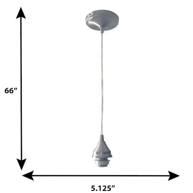 Transitional Cylinder Mini Hanging Pendant Light- Brushed Nickel