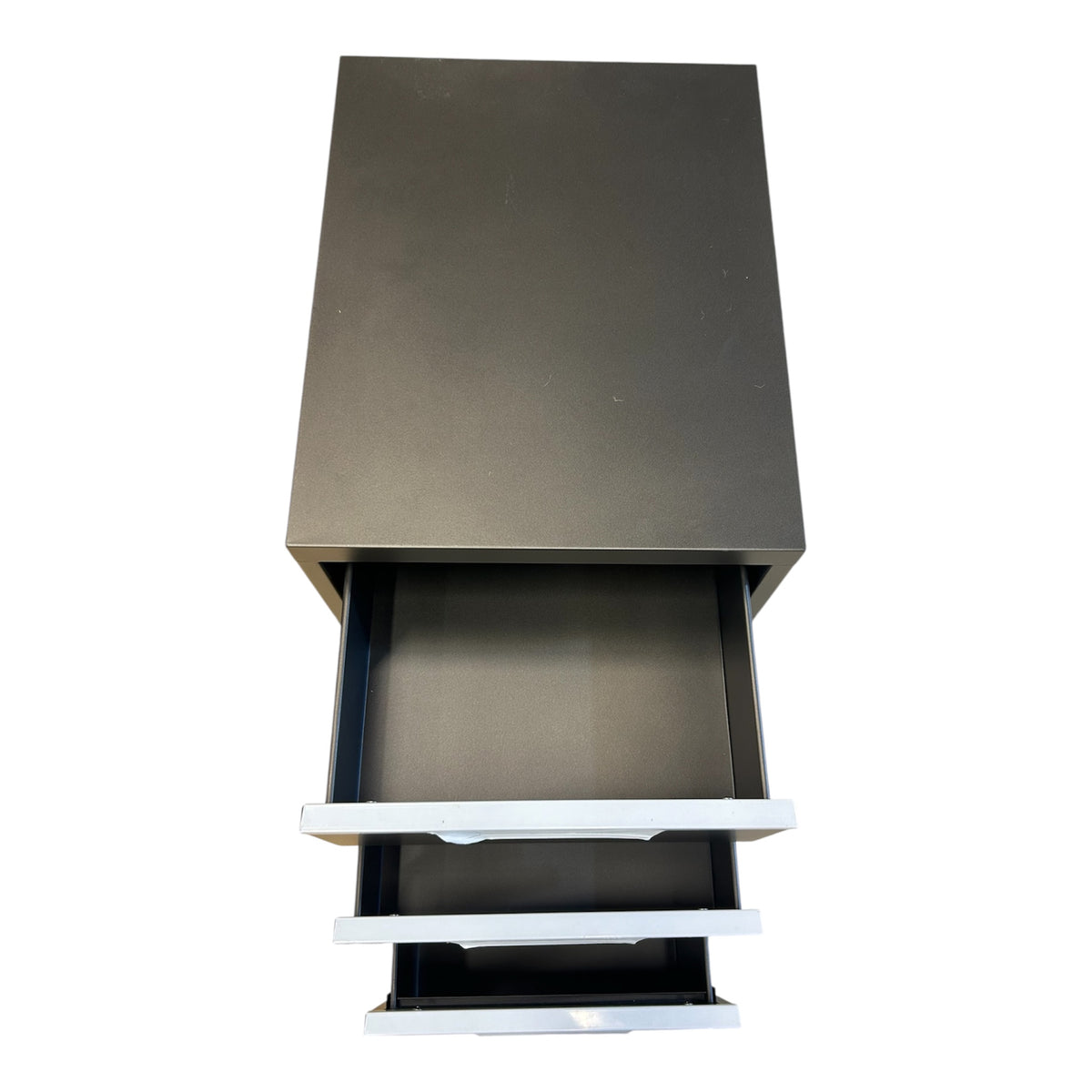 Grey Three-drawer Filing Cabinet